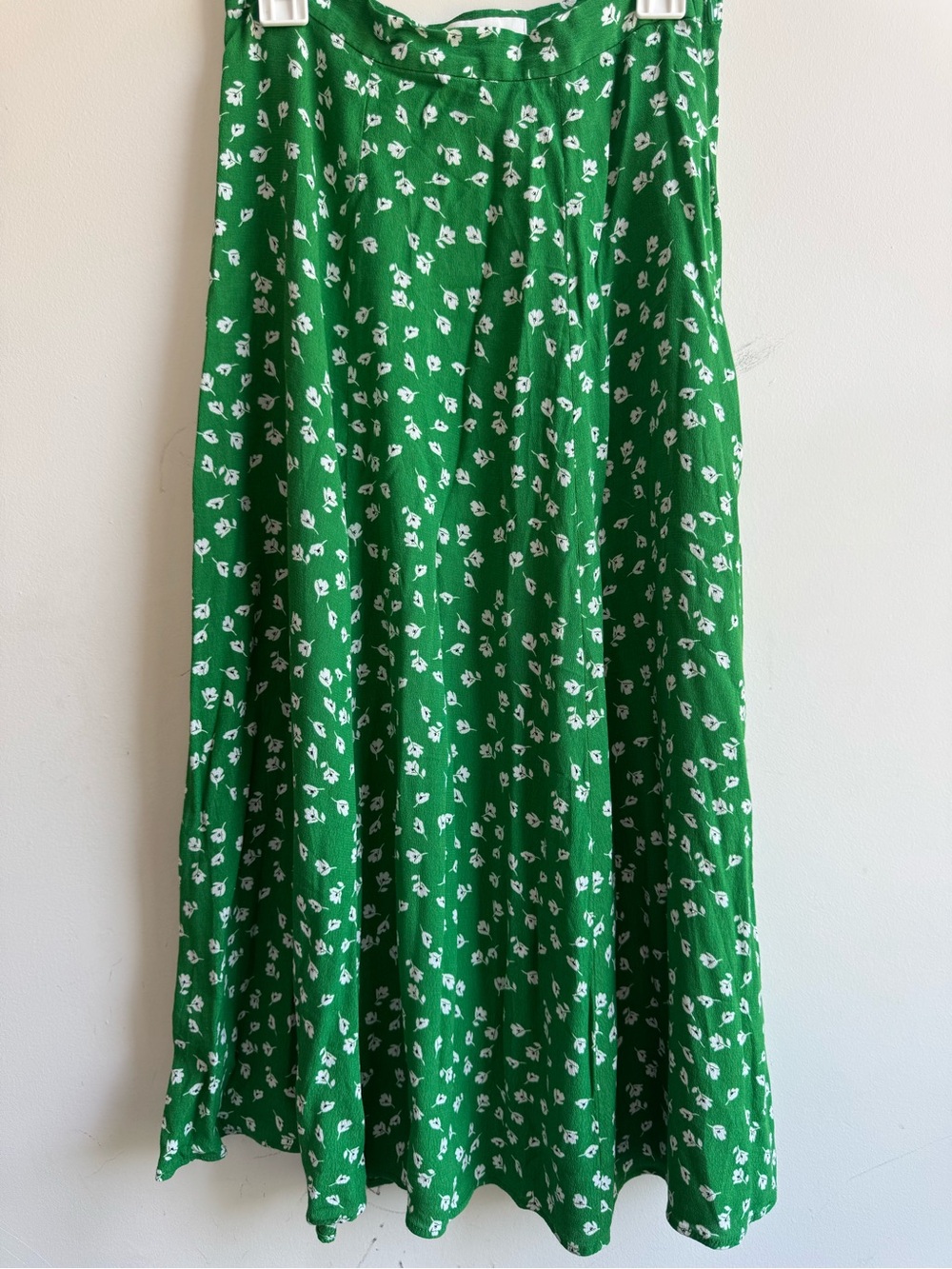 H&M Floral Viscose Midi Skirt